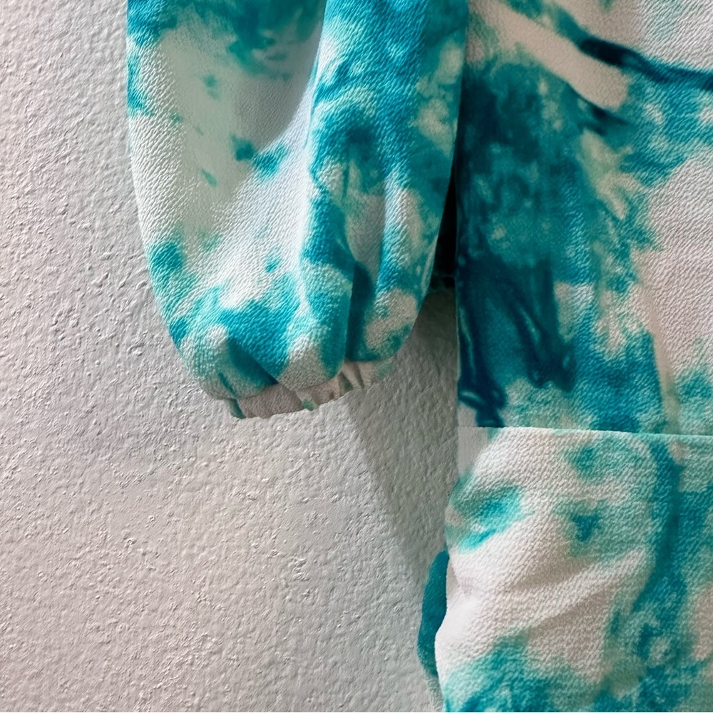 AFRM Rilo Tie Dye Mini Ruched Dress Size M - Picture 12 of 13